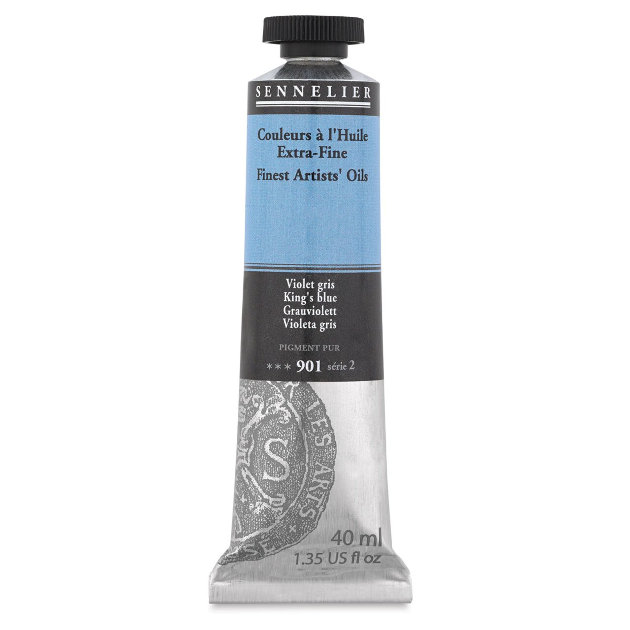Sennelier Artists' Extra Fine Oil Paint - King's Blue, 40 ml tube